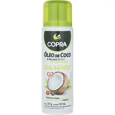Óleo de Coco+Palma Spray Antiaderente Culinário Copra 147mL