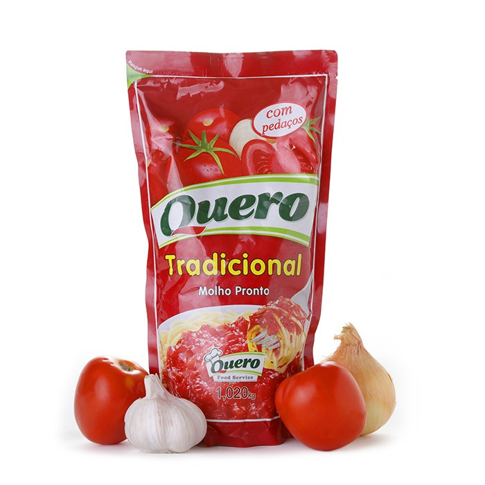 Molho de Tomate Tradicional sem Pedaço de Tomate Quero 340g