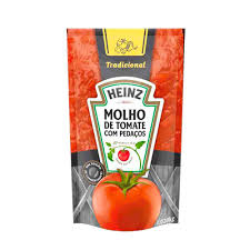 Molho de Tomate Tradicional com Pedaço de Tomate Heinz 340g